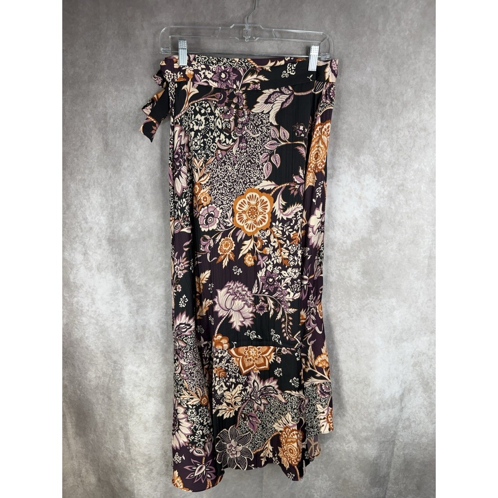 Maeve x Anthropologie Ruffled Wrap Maxi Floral Skirt Sz XXS Fall Autumn - Picture 5 of 8